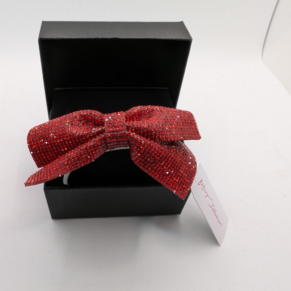Betsey Johnson Red Bow Bracelet